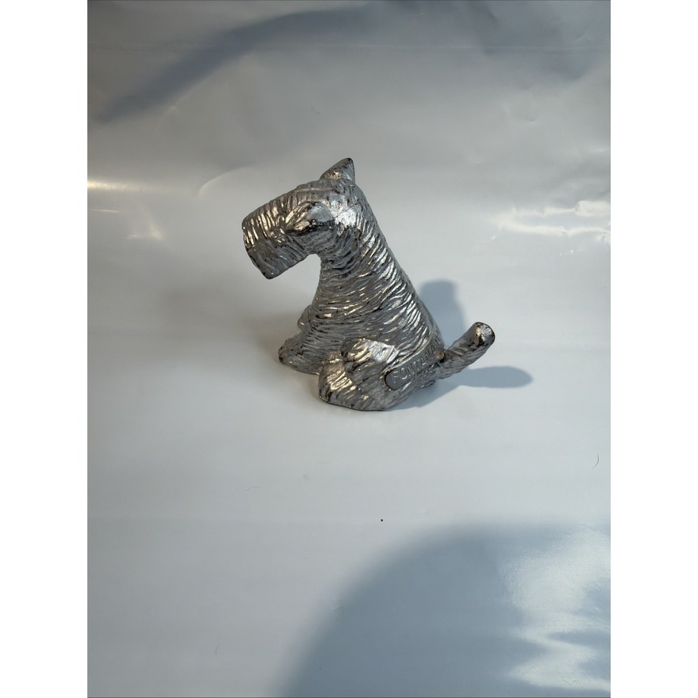 Vintage K&O Co. Cast Metal Scottish Terrier Figurine Miniature Scottie Dog 1930s